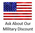 Military discount american flag image